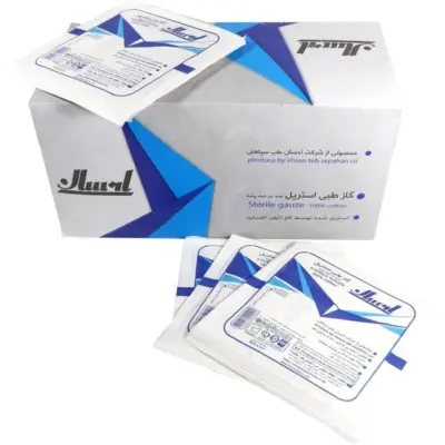 گاز استریل احسان سایز 10×10 سانتیمتر