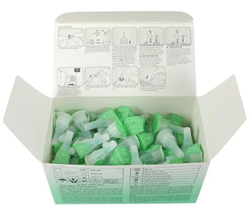 سرسوزن انسولین goldfine سایز 4 گیج 32 بسته 100 عددی گلدفاین serfarma سرسوزن انسولین goldfine سایز 4 گیج 32 بسته 100 عددی گلدفاین serfarma