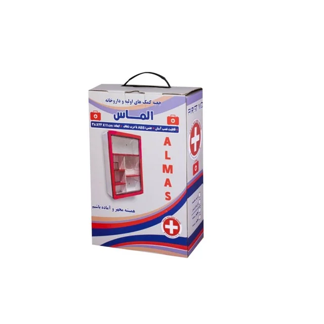 first aid (1) جعبه کمک های اولیه دیواری الماس ABS
