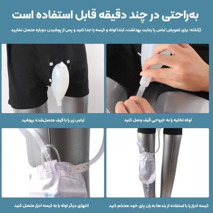 کالکتور(کیسه جمع آوری ادرار) مدل شورتی YIDE کالکتور(کیسه جمع آوری ادرار) مدل شورتی YIDE